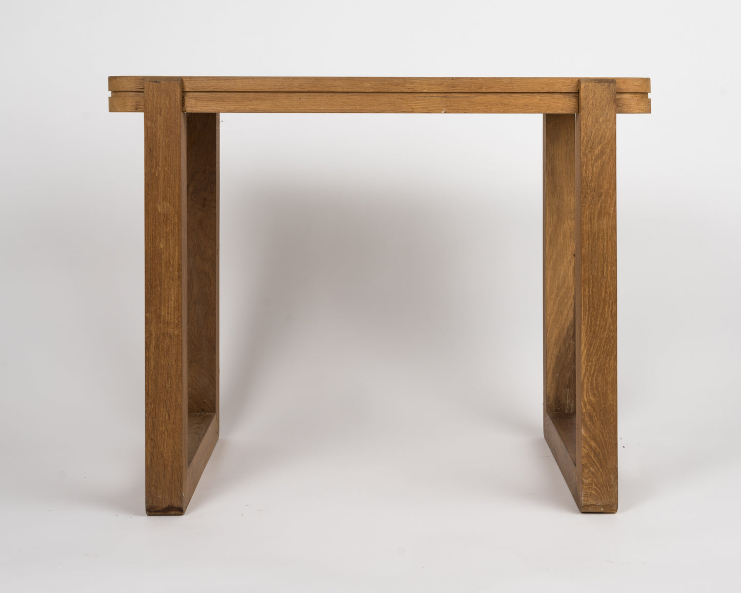 Architect solid Side Table desk with laminate top - France 1970