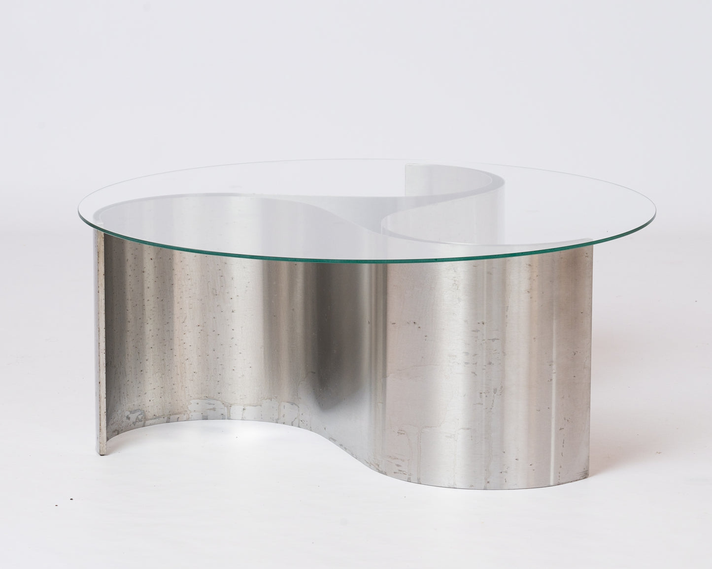 "Comète" steel coffee table by Patrice Maffei for Kappa - France 1970's