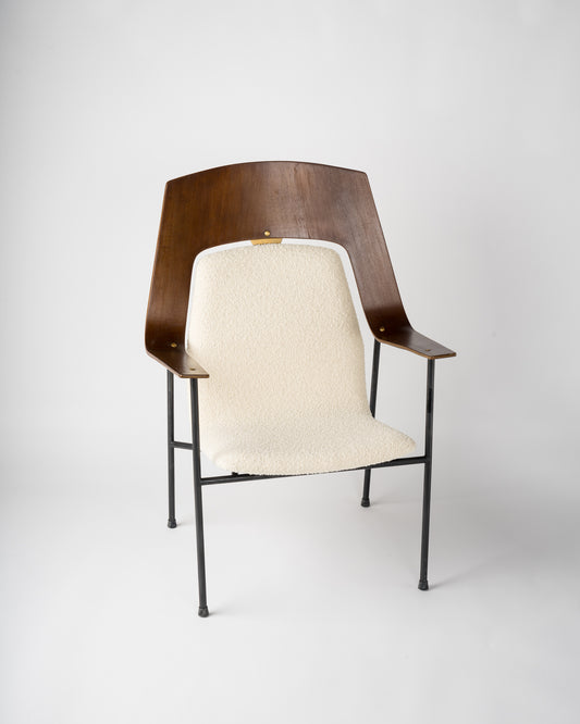 Plywood Mid Century Modern Chair in the Style of Robin Day - France 1960's