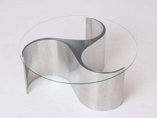 "Comète" steel coffee table by Patrice Maffei for Kappa - France 1970's